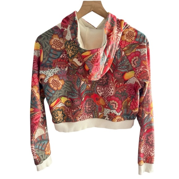 Adidas Originals x The FARM‎ Fugiprabali Cropped Floral Hoodie - Picture 4 of 9